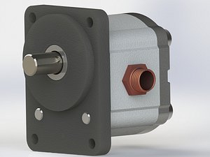hydraulic gear pump 3D model