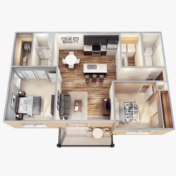 lights floor plan scene max