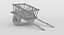 medieval wagon 3D model