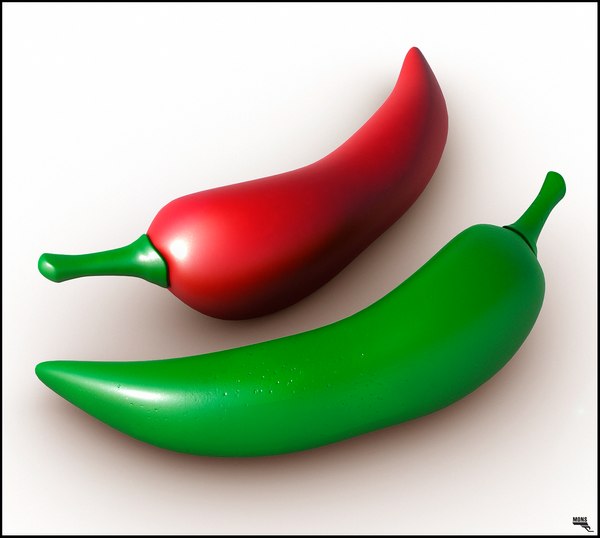 food pepper chili 3d model