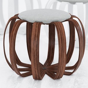 porada kiko stool 3d model