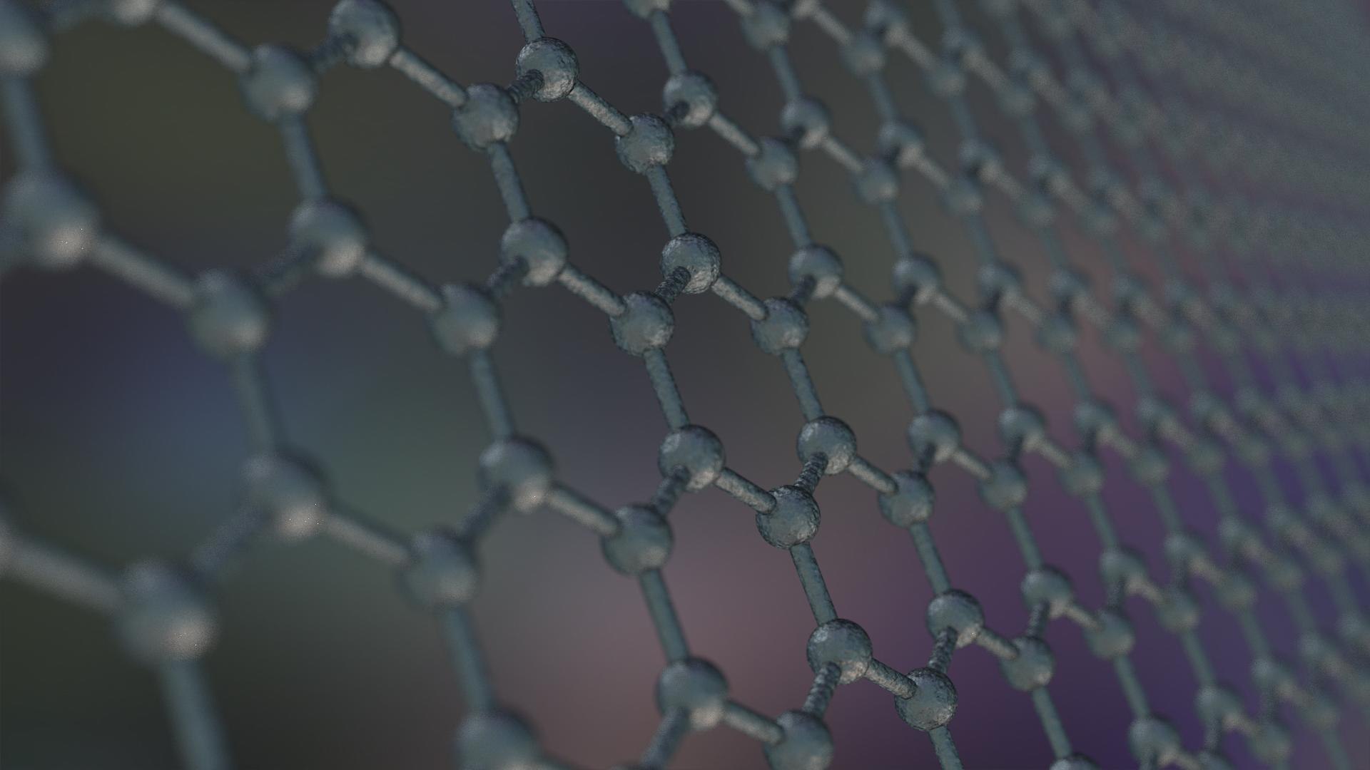 3d Graphene Structure Allotrope Carbon Model
