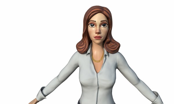 3D girl great games model