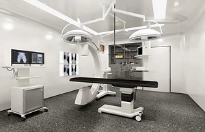 3D Operating room in hospital model