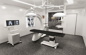 3D Operating room in hospital model