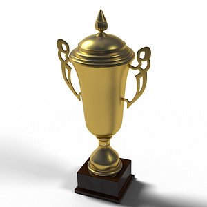3D cup trophy