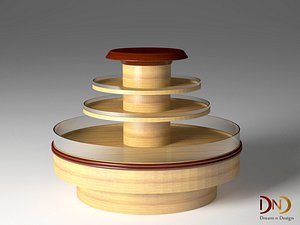 3D chocolate display stand furniture design