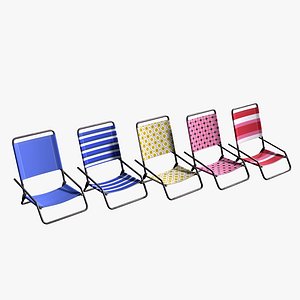 Beach Chair Pack 1 3D model