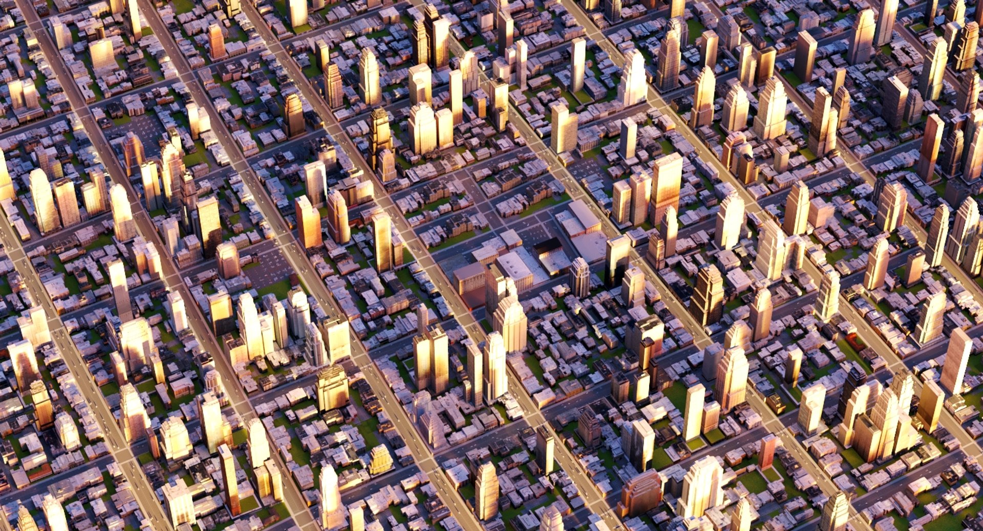 3d Cityscape City Streets Model