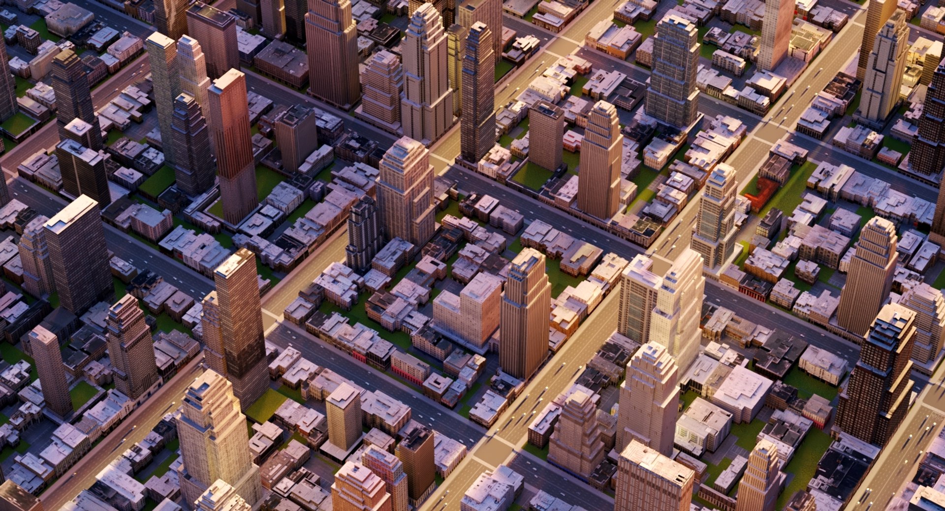 3d Cityscape City Streets Model