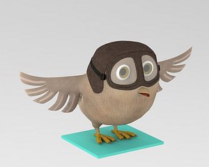 owl cartoon model