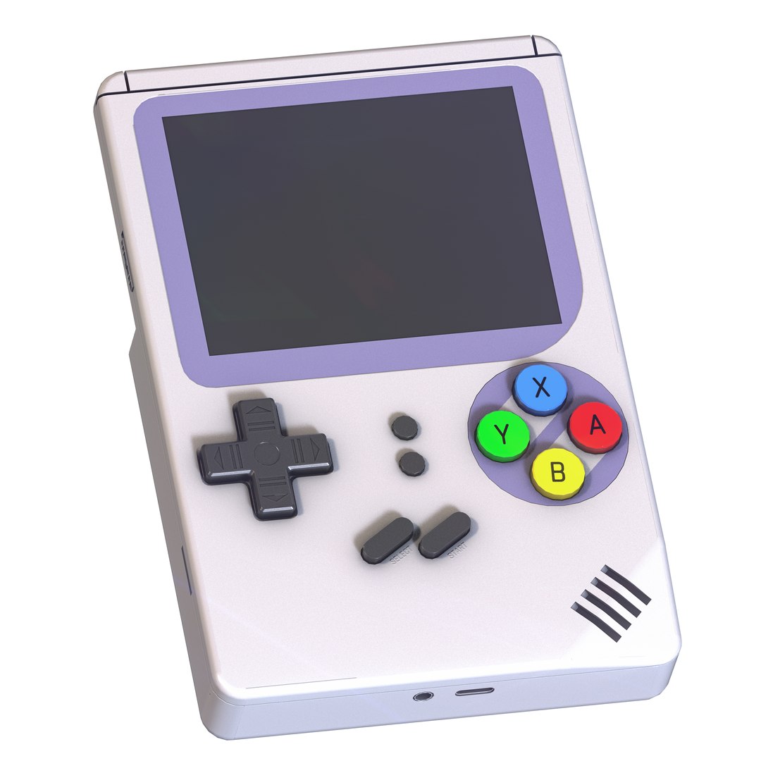 Retro Handheld Gaming Console 3D - TurboSquid 2366520