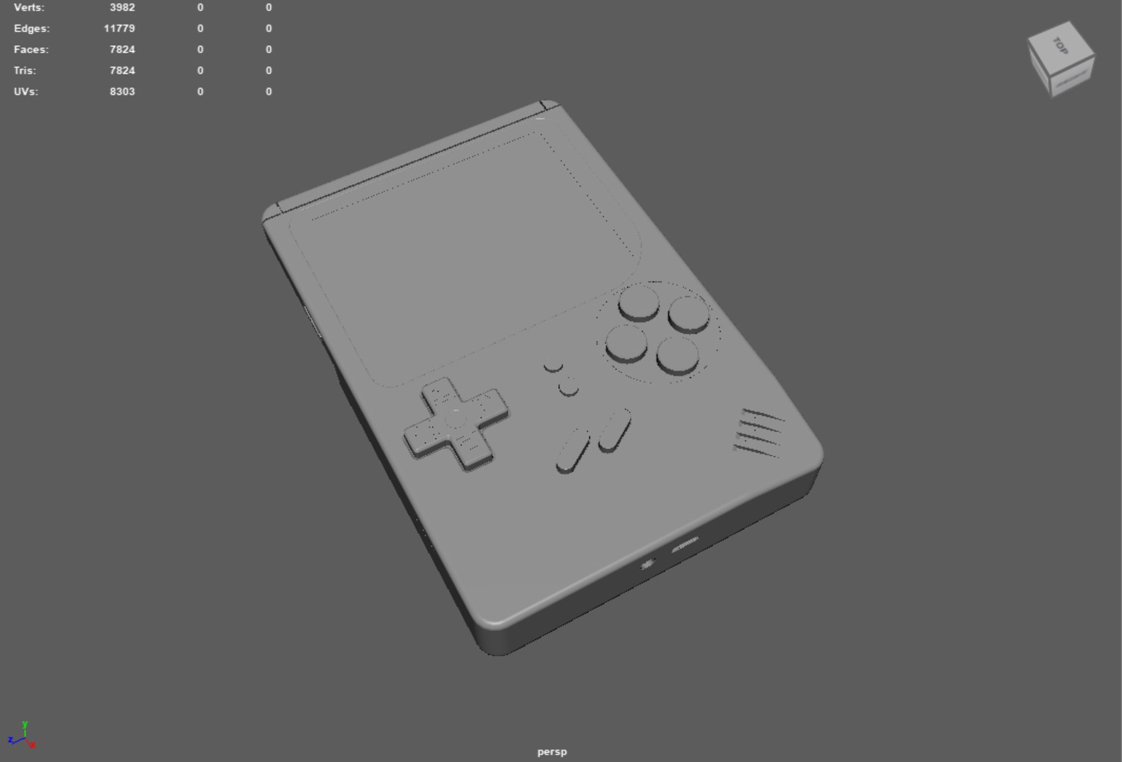 Retro Handheld Gaming Console 3D - TurboSquid 2366520