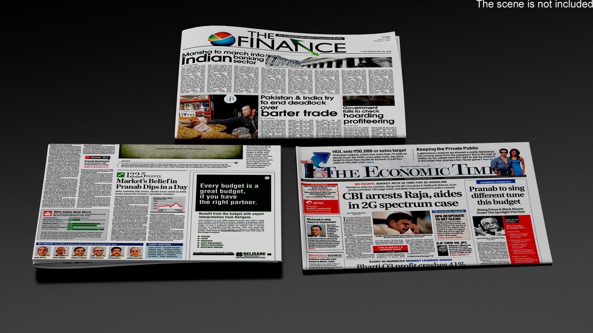 Newspaper model TurboSquid 2062963