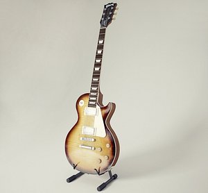 3D electric guitar gibson les