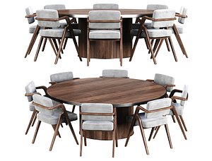 3D Oliva Furniture Office Set V12 model