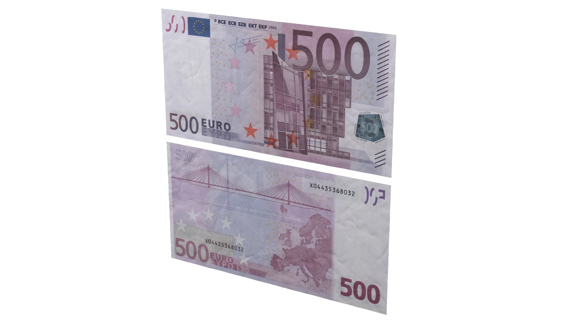 3D Euro Bill model - TurboSquid 1766862