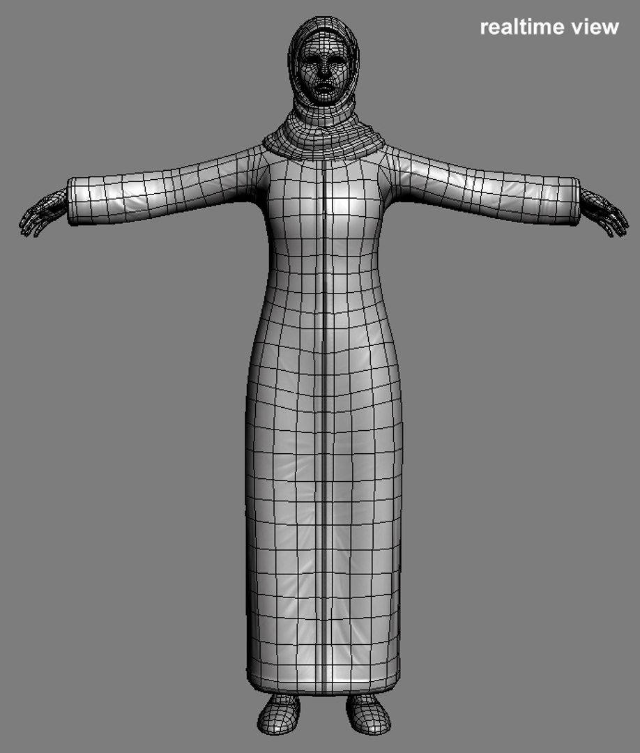 3d model eastern female