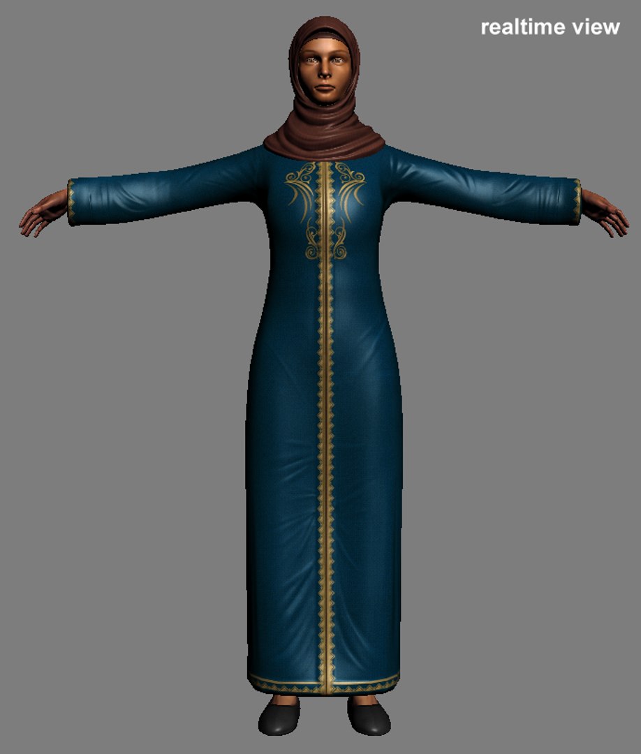 3d model eastern female