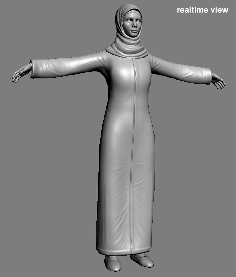 3d model eastern female
