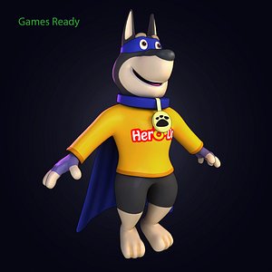Cartoon Hero Dog