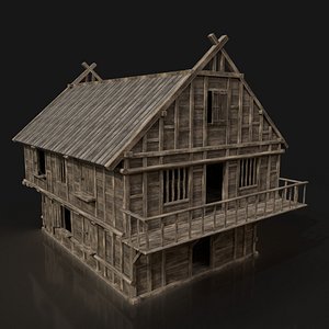 3D ready fantasy medieval tavern model