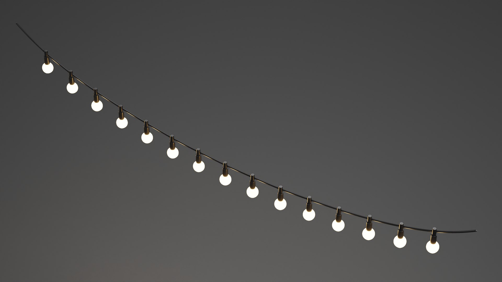 Lightbulb Chain 3D Model - TurboSquid 2053264
