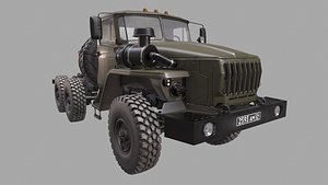 truck russian russia 3D model