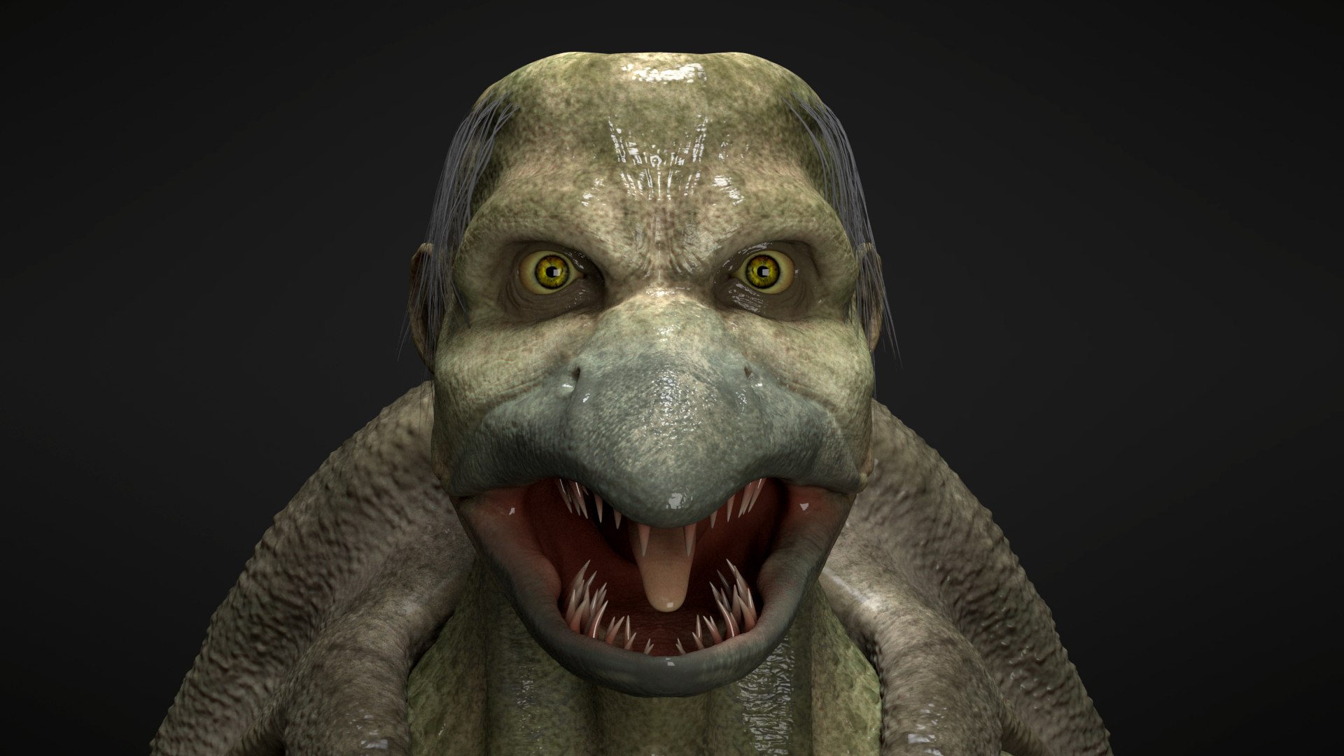 3D Kappa Swamp Monster Model - TurboSquid 2272585