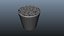 Modello di impianto 3D per popcorn asset per maya