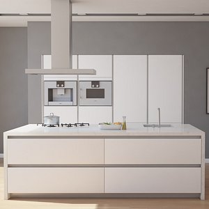 kitchen interior 3d dxf