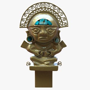 3D model incan idol