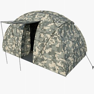 Tent 14 with PBR 4K 3D model