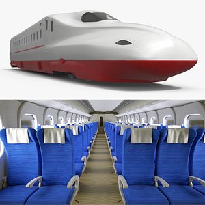 High Speed Train Front Motor Car with Interior