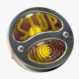 3D Vintage Stop Tail light