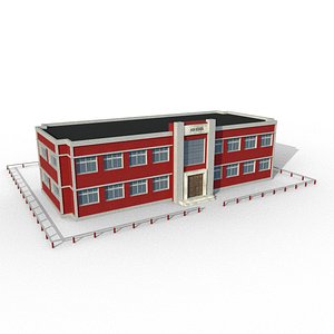 3D school building model