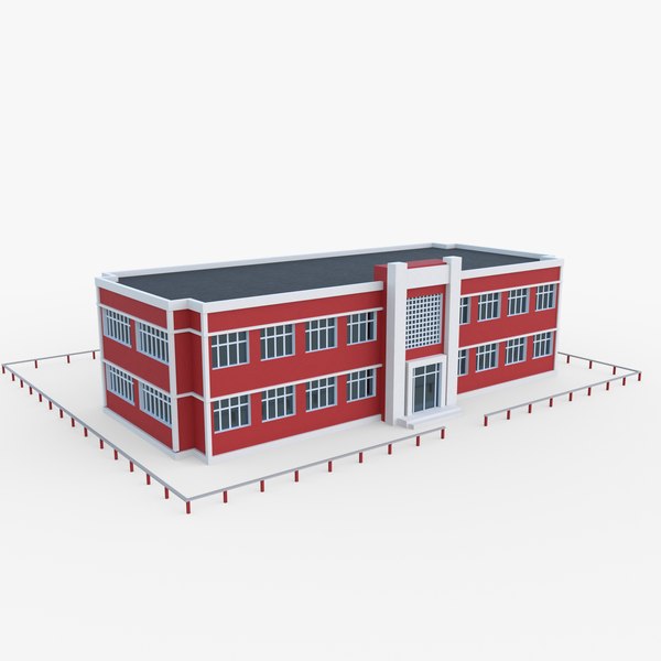 3D school building model