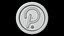 Pacote de 20 moedas de criptomoeda com estilo cartoon