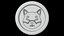 Pacote de 20 moedas de criptomoeda com estilo cartoon