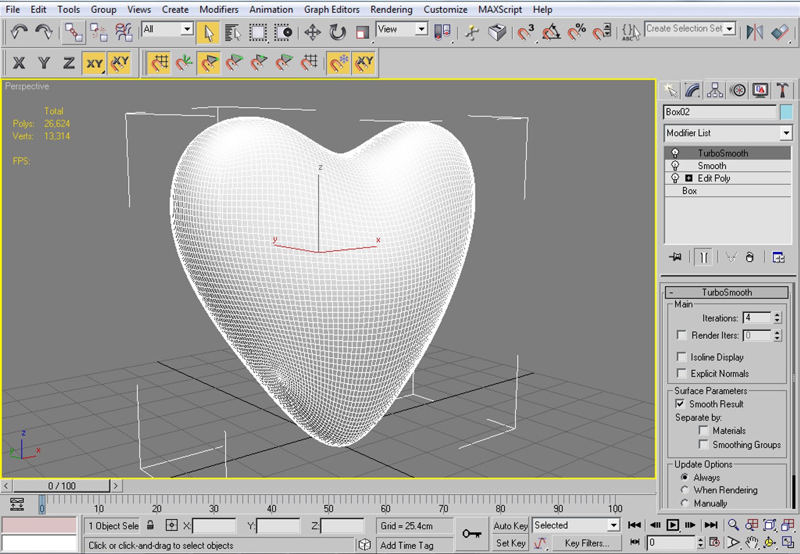 Model Valentine Heart