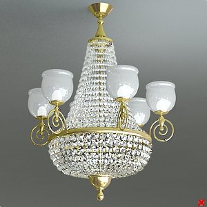 3ds max chandelier