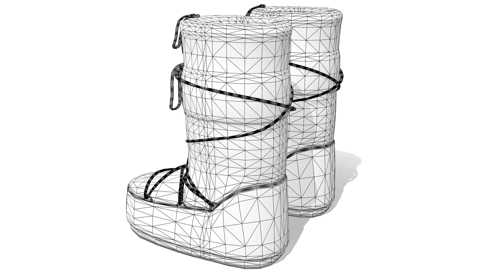 Snowboots 3D model - TurboSquid 2072445
