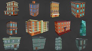 City Buildings Pack Collection 3D model