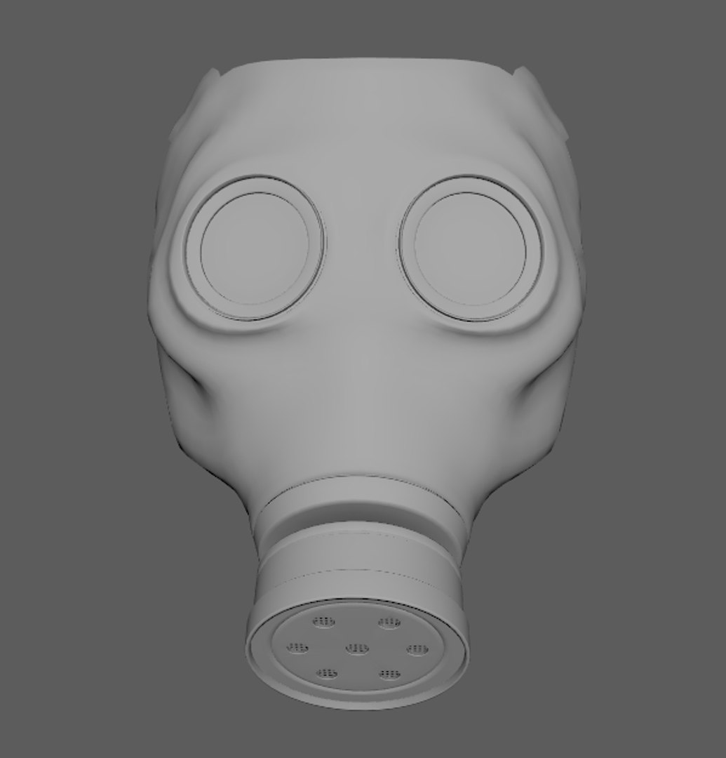 3d german gasmask model