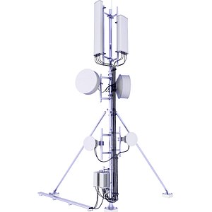 3D Rooftop Cell Phone Tower 28