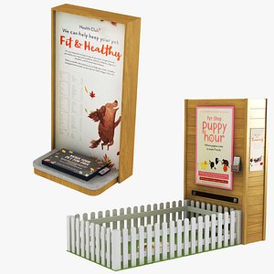 3D Pet Shop - Pet Weight and Pet Waiting Area