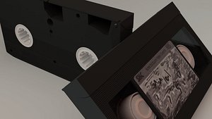 modelo 3d Cinta de casete de video VHS E180 con cubierta - TurboSquid  1787341