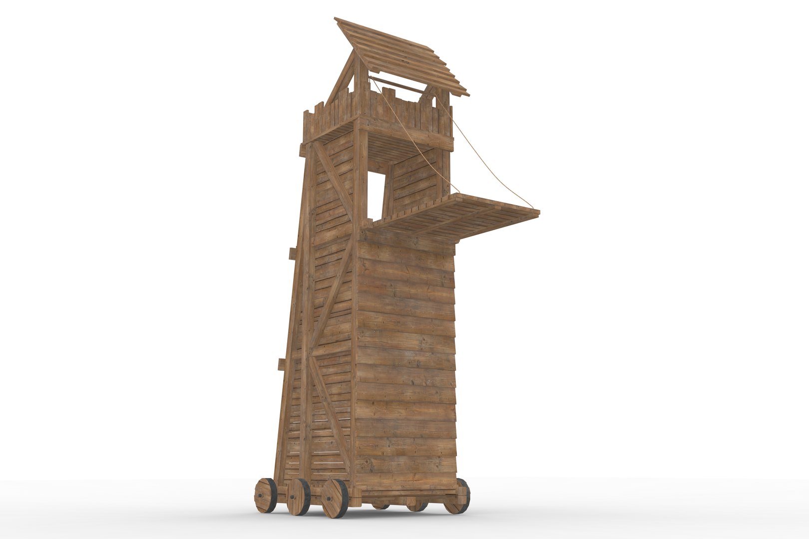 Medieval Siege Tower 3D - TurboSquid 1742068