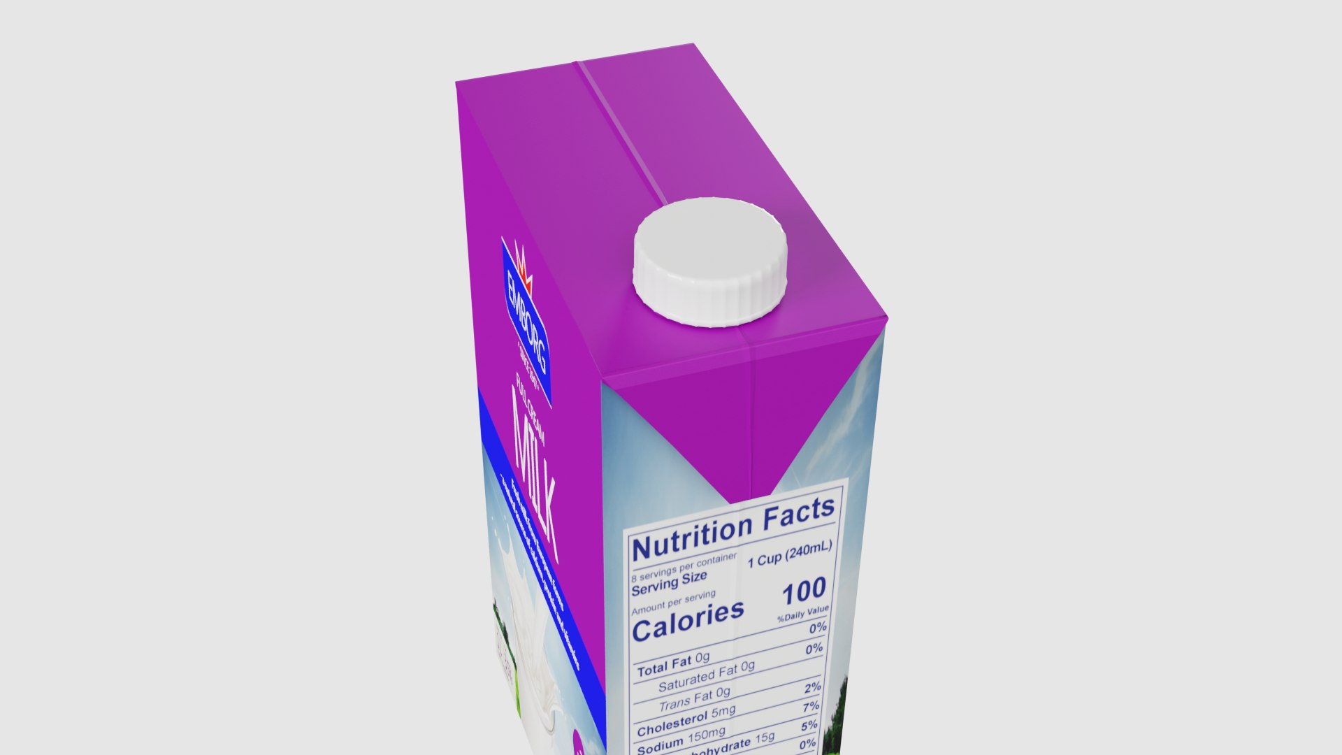 3D Milk Carton - TurboSquid 2301476