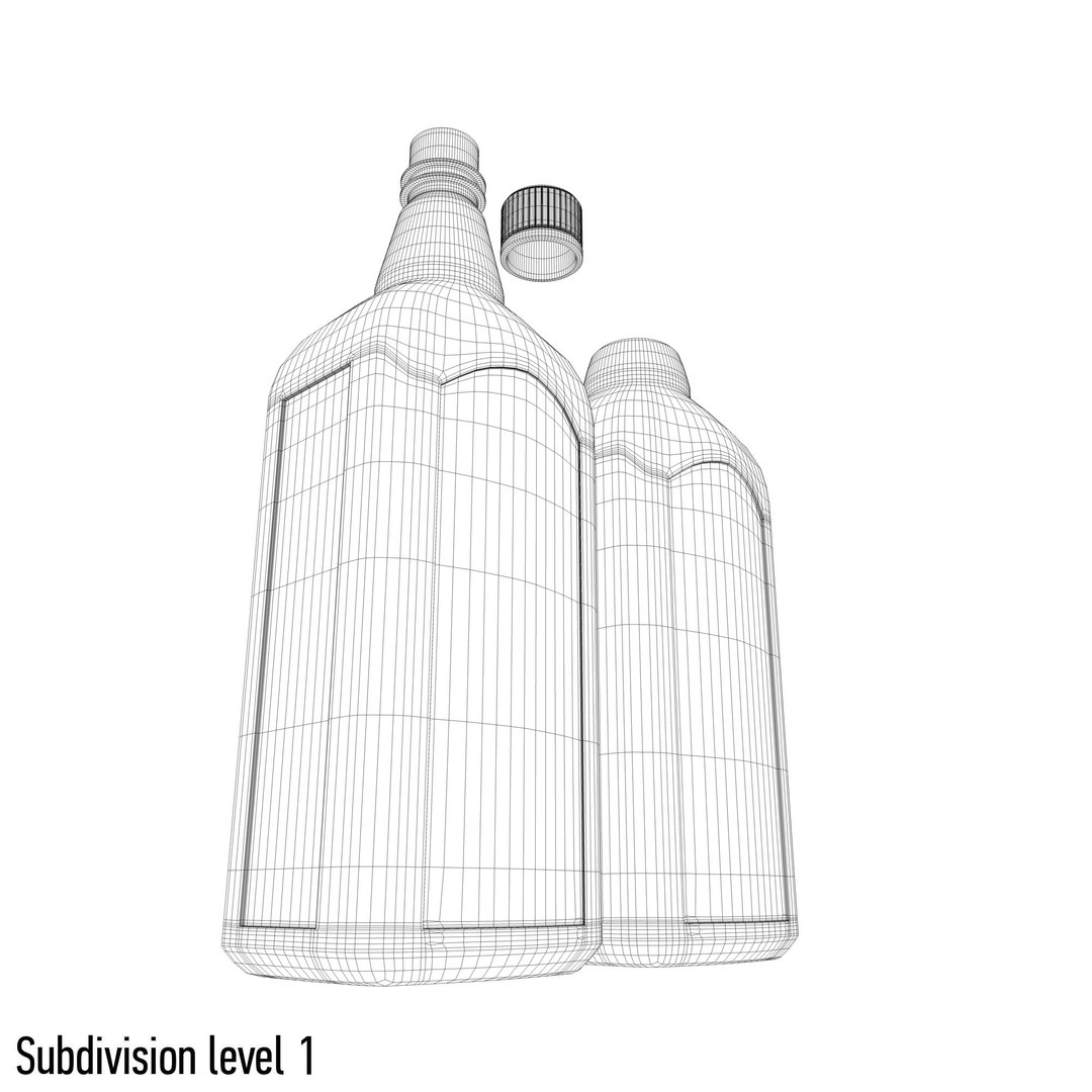 Alcohol bottle 3D model TurboSquid 1328390